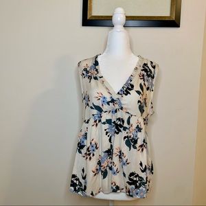 Lucky Brand Floral Peplum Tank Top